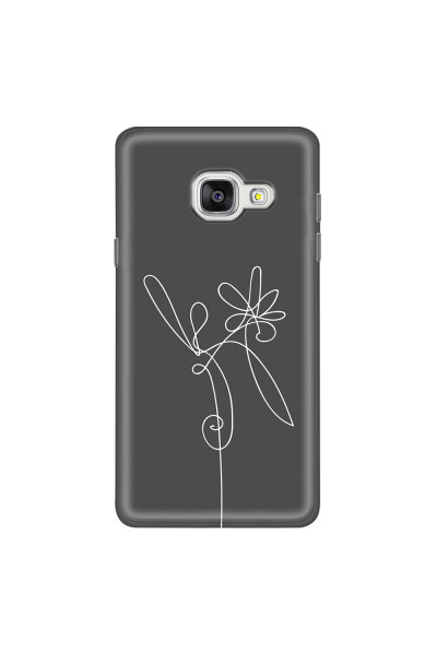 SAMSUNG - Galaxy A3 2017 - Soft Clear Case - Flower In The Dark