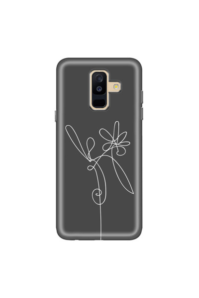 SAMSUNG - Galaxy A6 Plus 2018 - Soft Clear Case - Flower In The Dark