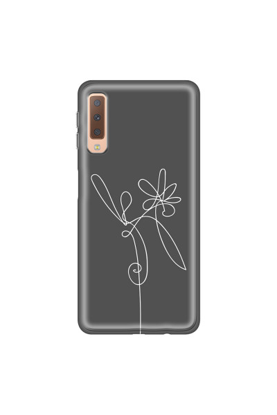 SAMSUNG - Galaxy A7 2018 - Soft Clear Case - Flower In The Dark