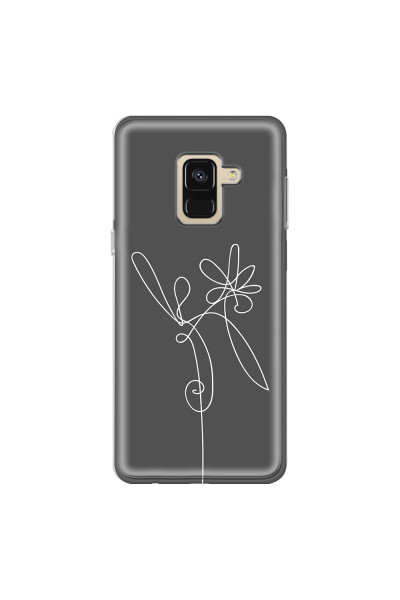 SAMSUNG - Galaxy A8 - Soft Clear Case - Flower In The Dark