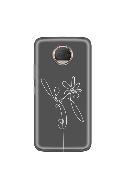 MOTOROLA by LENOVO - Moto G5s Plus - Soft Clear Case - Flower In The Dark