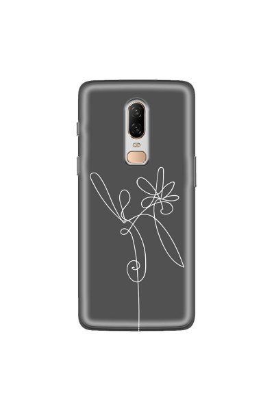 ONEPLUS - OnePlus 6 - Soft Clear Case - Flower In The Dark