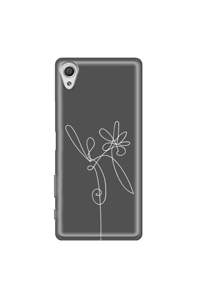 SONY - Sony Xperia XA1 - Soft Clear Case - Flower In The Dark