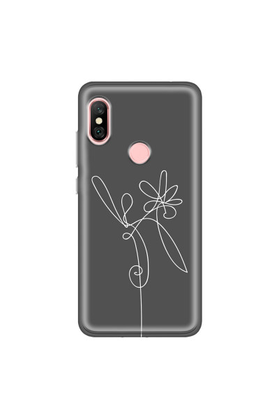 XIAOMI - Redmi Note 6 Pro - Soft Clear Case - Flower In The Dark