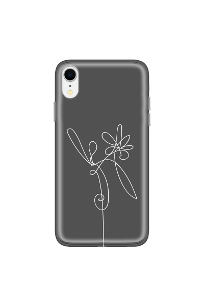 APPLE - iPhone XR - Soft Clear Case - Flower In The Dark
