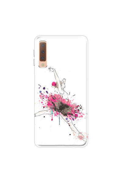 SAMSUNG - Galaxy A7 2018 - Soft Clear Case - Ballerina