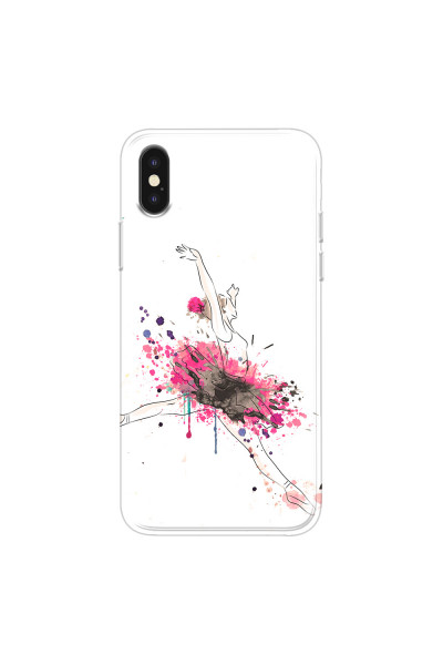APPLE - iPhone XS Max - Soft Clear Case - Ballerina
