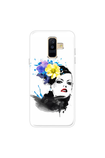 SAMSUNG - Galaxy A6 Plus 2018 - Soft Clear Case - Floral Beauty