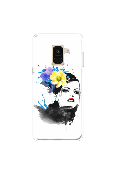 SAMSUNG - Galaxy A8 - Soft Clear Case - Floral Beauty