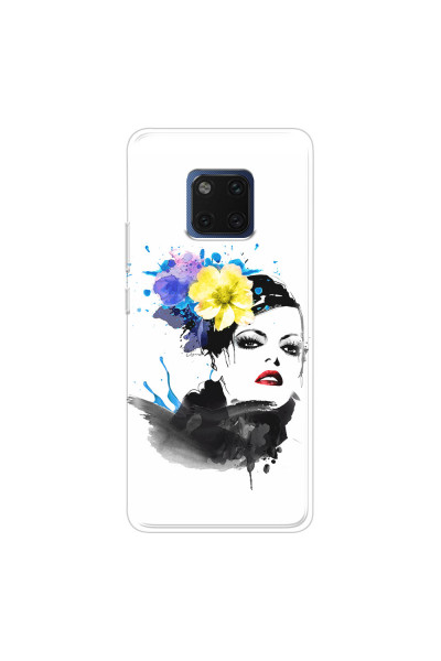 HUAWEI - Mate 20 Pro - Soft Clear Case - Floral Beauty