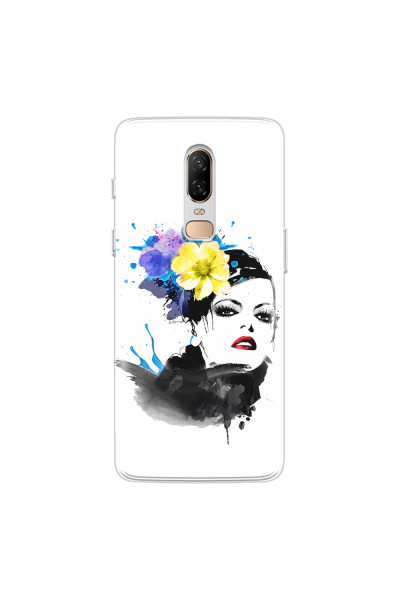 ONEPLUS - OnePlus 6 - Soft Clear Case - Floral Beauty