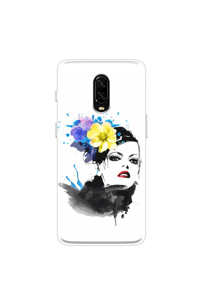 ONEPLUS - OnePlus 6T - Soft Clear Case - Floral Beauty