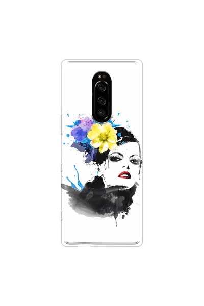 SONY - Sony Xperia 1 - Soft Clear Case - Floral Beauty