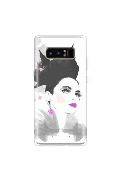 SAMSUNG - Galaxy Note 8 - Soft Clear Case - Pink Lips