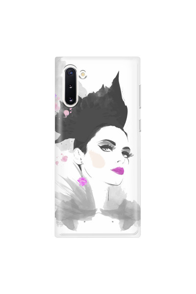 SAMSUNG - Galaxy Note 10 - Soft Clear Case - Pink Lips