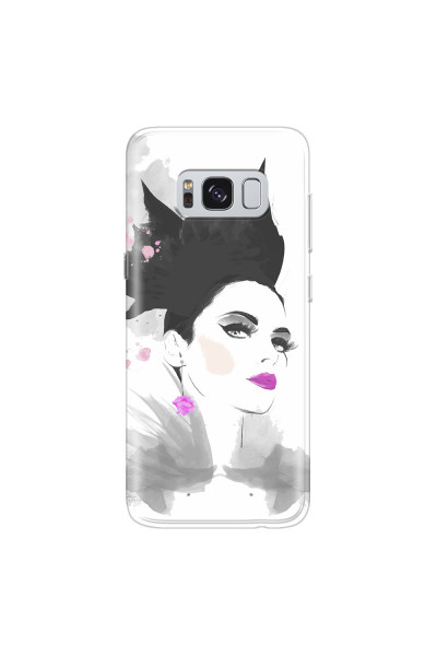 SAMSUNG - Galaxy S8 - Soft Clear Case - Pink Lips