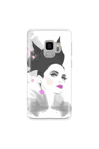 SAMSUNG - Galaxy S9 - Soft Clear Case - Pink Lips