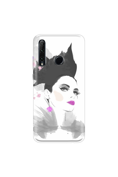 HONOR - Honor 20 lite - Soft Clear Case - Pink Lips