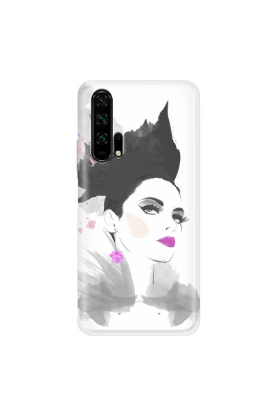 HONOR - Honor 20 Pro - Soft Clear Case - Pink Lips
