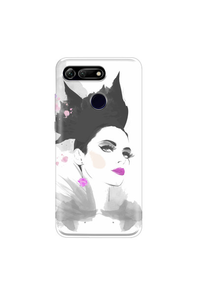 HONOR - Honor View 20 - Soft Clear Case - Pink Lips
