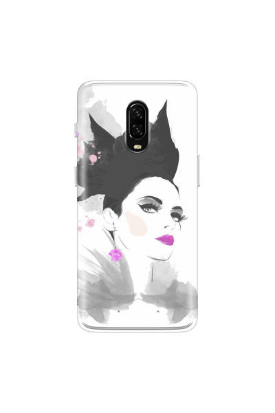 ONEPLUS - OnePlus 6T - Soft Clear Case - Pink Lips