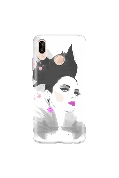 HUAWEI - P20 Lite - Soft Clear Case - Pink Lips