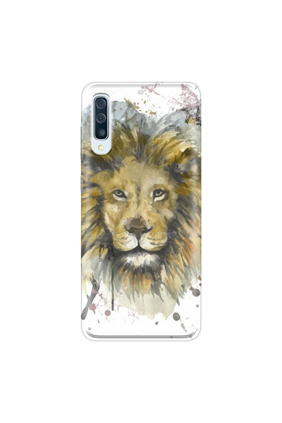 SAMSUNG - Galaxy A70 - Soft Clear Case - Lion