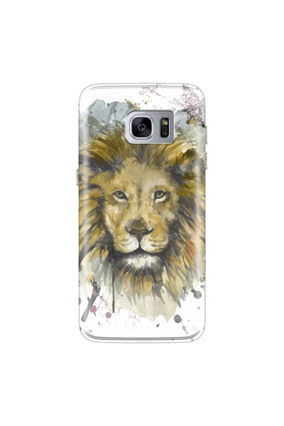 SAMSUNG - Galaxy S7 Edge - Soft Clear Case - Lion