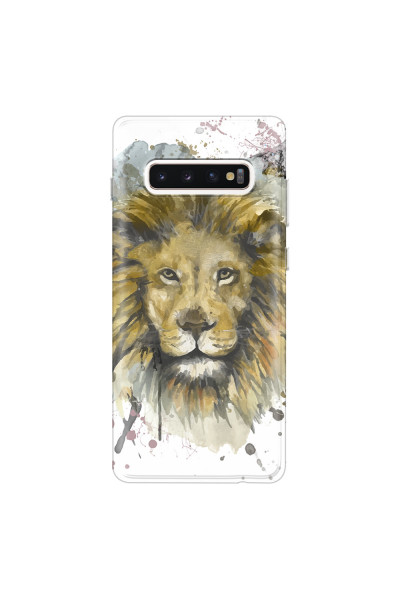 SAMSUNG - Galaxy S10 Plus - Soft Clear Case - Lion