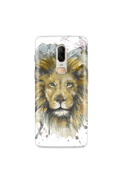 ONEPLUS - OnePlus 6 - Soft Clear Case - Lion