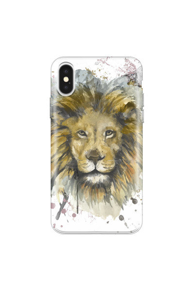 APPLE - iPhone X - Soft Clear Case - Lion