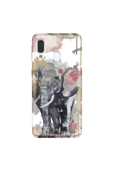 SAMSUNG - Galaxy A40 - Soft Clear Case - Elephant
