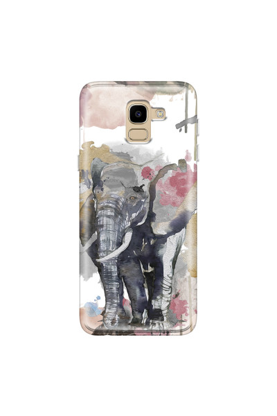 SAMSUNG - Galaxy J6 2018 - Soft Clear Case - Elephant