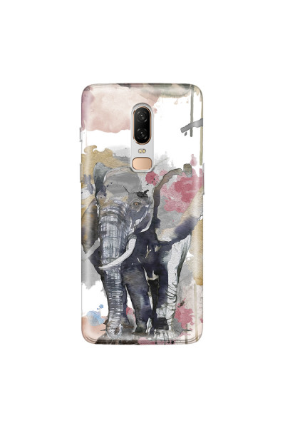 ONEPLUS - OnePlus 6 - Soft Clear Case - Elephant