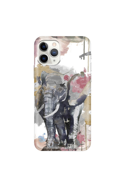 APPLE - iPhone 11 Pro Max - Soft Clear Case - Elephant