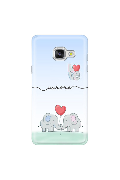 SAMSUNG - Galaxy A3 2017 - Soft Clear Case - Elephants in Love
