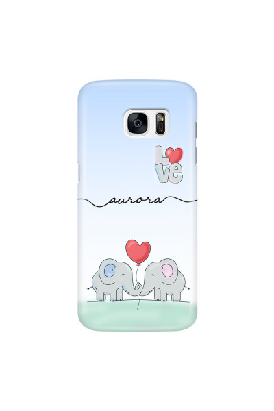 SAMSUNG - Galaxy S7 Edge - 3D Snap Case - Elephants in Love
