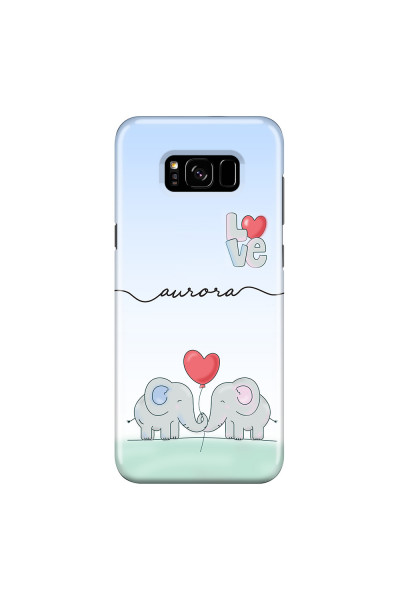 SAMSUNG - Galaxy S8 Plus - 3D Snap Case - Elephants in Love