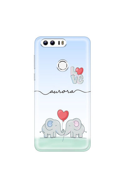 HONOR - Honor 8 - Soft Clear Case - Elephants in Love