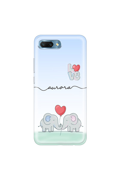 HONOR - Honor 10 - Soft Clear Case - Elephants in Love