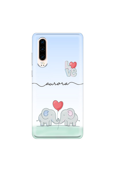 HUAWEI - P30 - Soft Clear Case - Elephants in Love