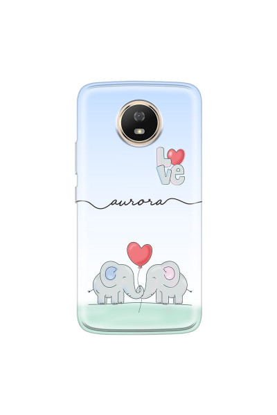 MOTOROLA by LENOVO - Moto G5s - Soft Clear Case - Elephants in Love