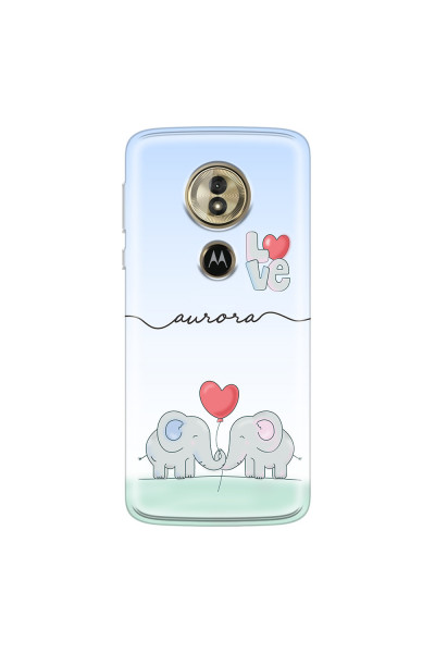 MOTOROLA by LENOVO - Moto G6 Play - Soft Clear Case - Elephants in Love