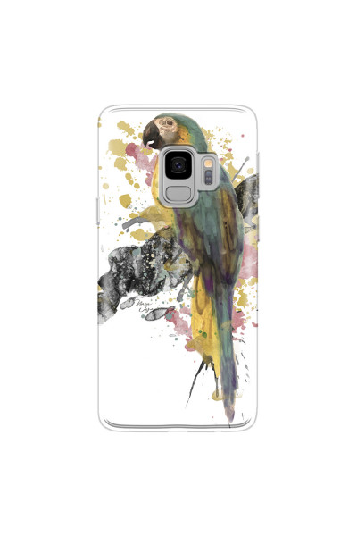SAMSUNG - Galaxy S9 - Soft Clear Case - Parrot