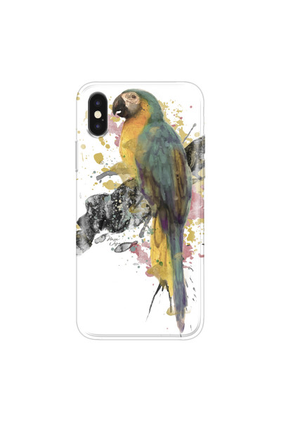 APPLE - iPhone XS Max - Soft Clear Case - Parrot