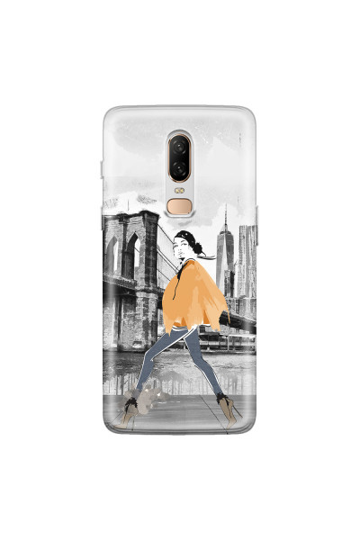 ONEPLUS - OnePlus 6 - Soft Clear Case - The New York Walk