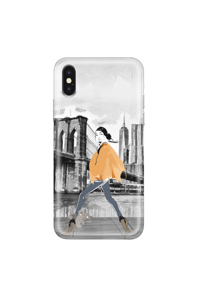 APPLE - iPhone XS Max - Soft Clear Case - The New York Walk