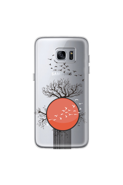 SAMSUNG - Galaxy S7 Edge - Soft Clear Case - Bird Flight