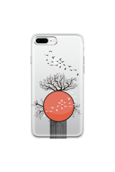 APPLE - iPhone 7 Plus - Soft Clear Case - Bird Flight