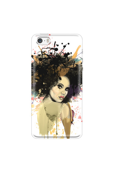 APPLE - iPhone 5S/SE - Soft Clear Case - We love Afro
